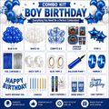 Avengers Theme Birthday Decoration Combo Kit | Blue & White Complete Party Set