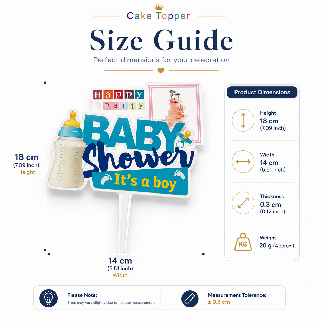 Baby Shower Boy Decoration Kit – It’s a Boy Birthday & Baby Shower Decoration Set