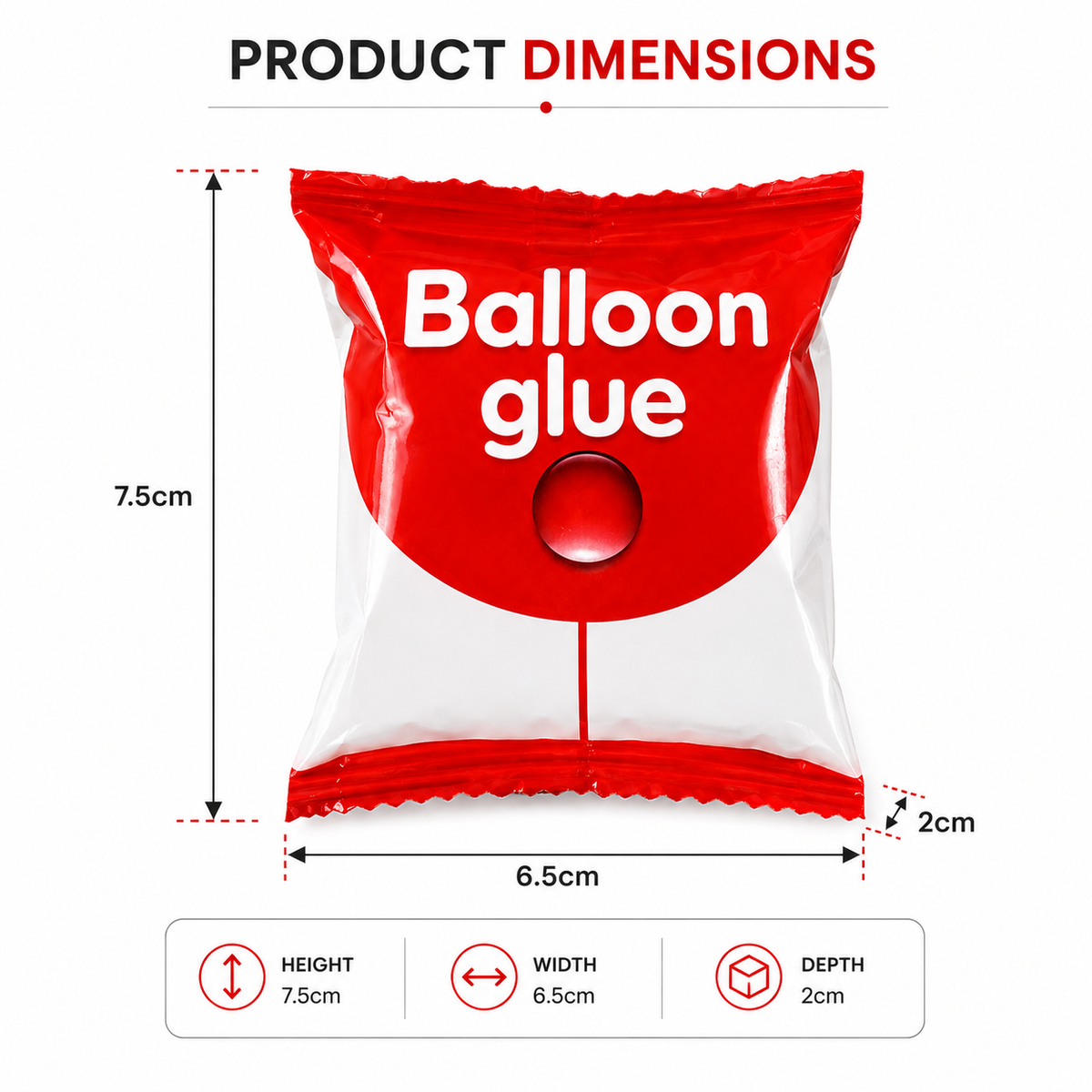 Balloon Glue Dots for Party Decoration | Double Sided Strong Adhesive (100 Glue Dots)