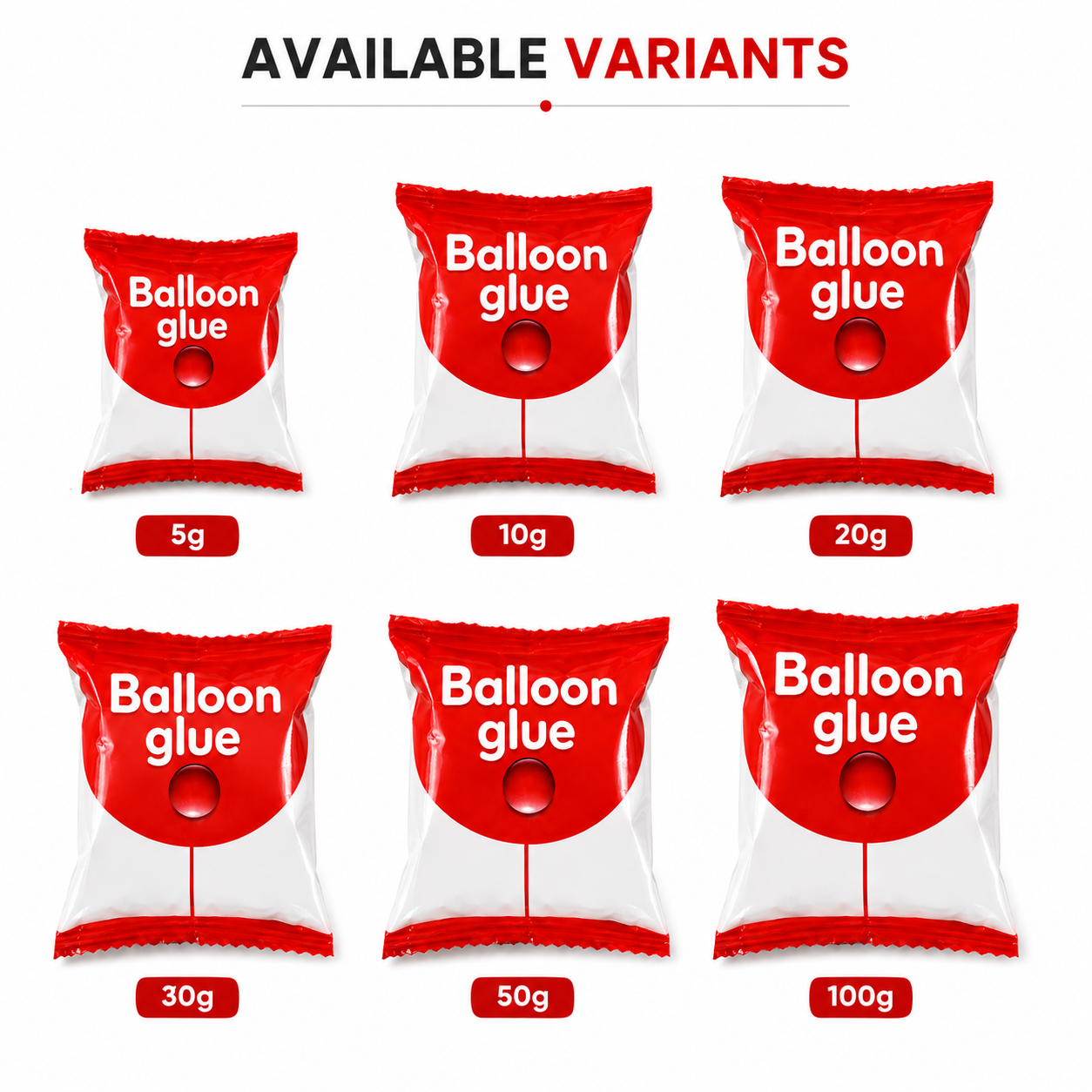 Balloon Glue Dots for Party Decoration | Double Sided Strong Adhesive (100 Glue Dots)