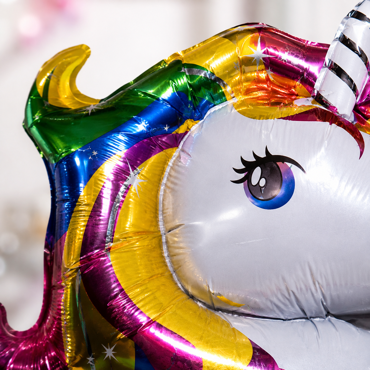 Premium Close Up Unicorn Foil Balloon