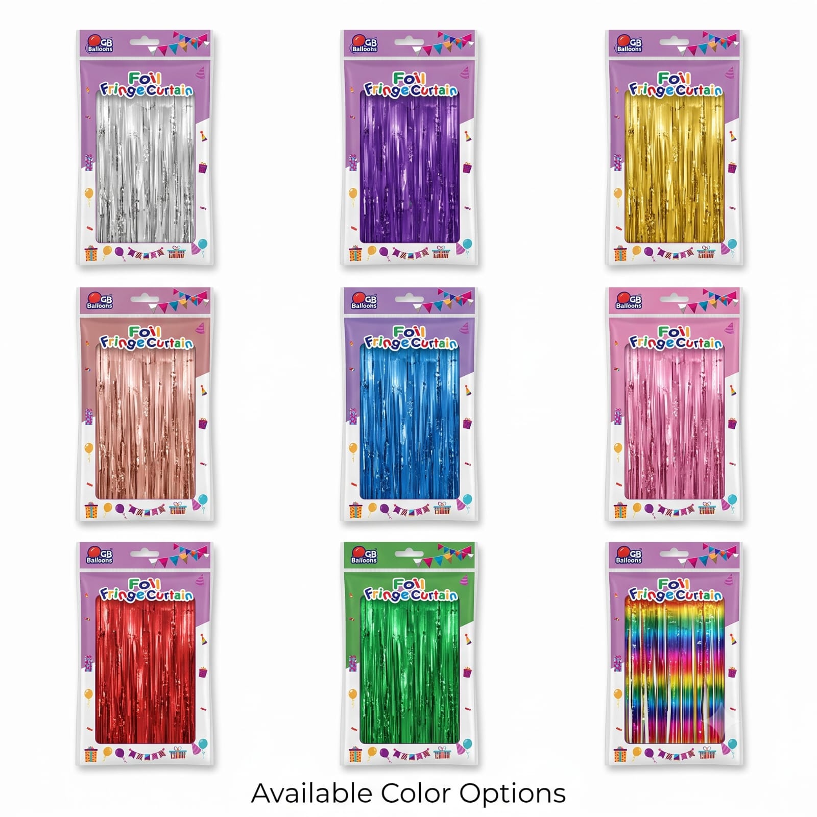 Purple Foil Fringe Curtain | Metallic Party Backdrop for Birthday & Events