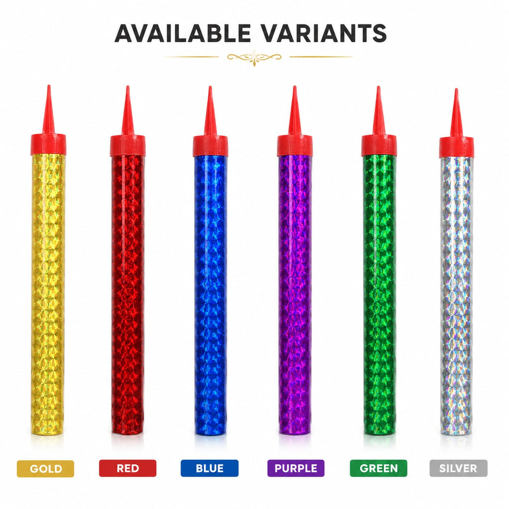 Metallic Party Popper Tubes – Multicolor Confetti Popper for Birthday & Celebrations