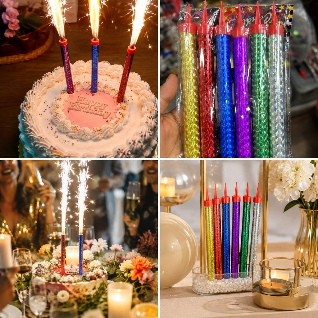 Metallic Party Popper Tubes – Multicolor Confetti Popper for Birthday & Celebrations