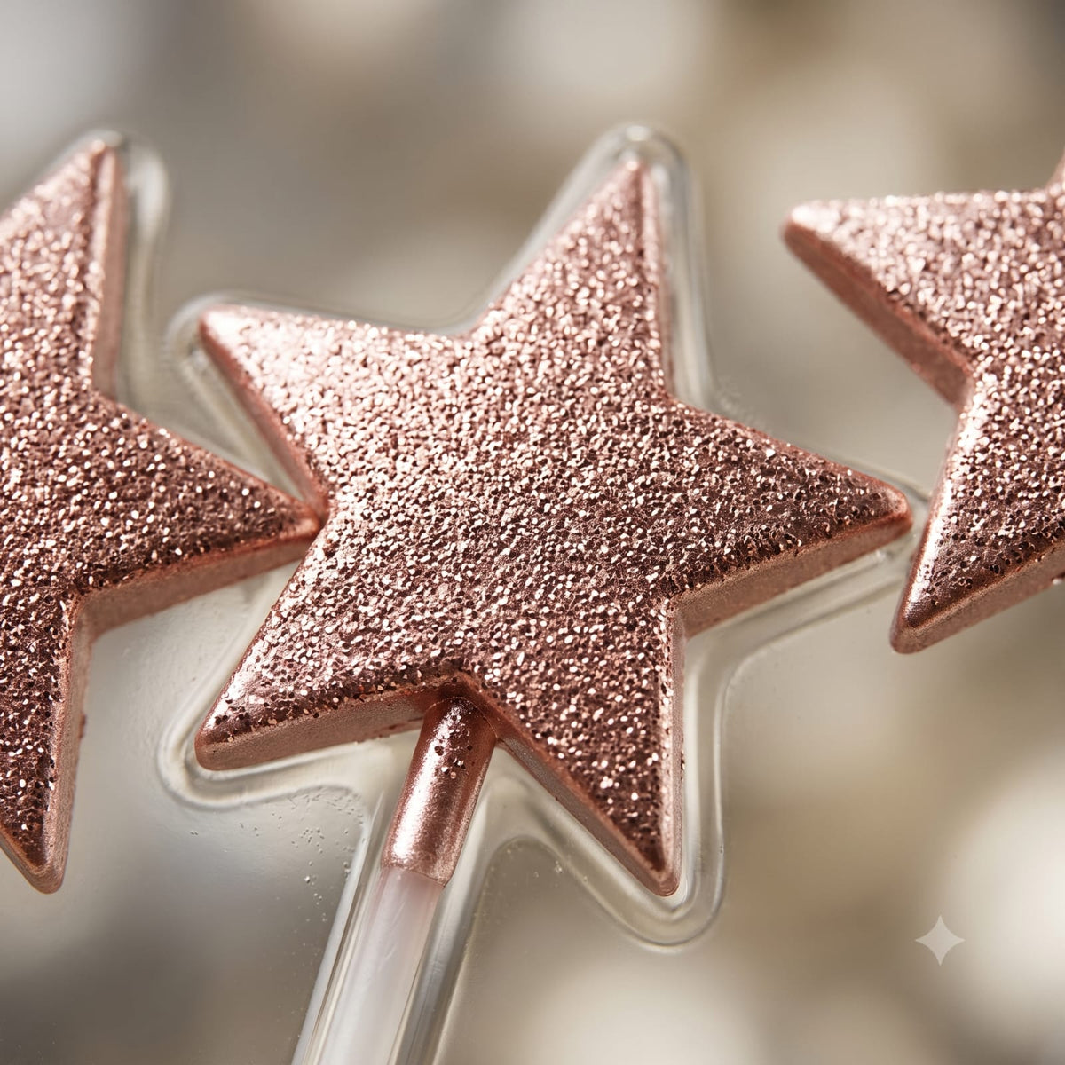 Pink Star Birthday Candles Set of 5 | Star Shaped Cake Candles | Birthday Cake & Party Decoration