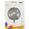 Silver Disco Ball Foil Balloon | 1 Pc Mirror Ball Balloon | Birthday, Party & Event Decoration