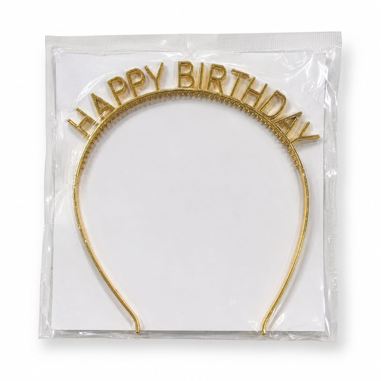 Happy Birthday Gold Tiara Headband | Birthday Crown for Women & Girls | Birthday Party Accessories