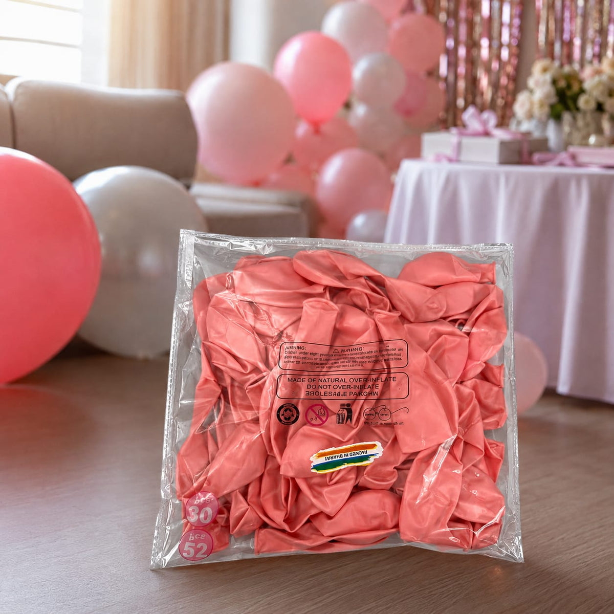 Pink Latex Balloons | Birthday & Party Decoration Balloons