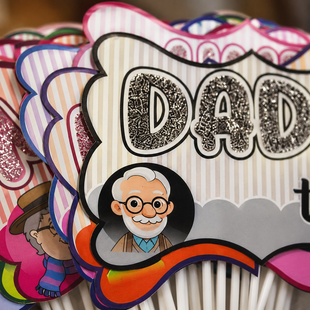 Baby Shower Family Photo Booth Props – 18 Pcs Jumbo Size