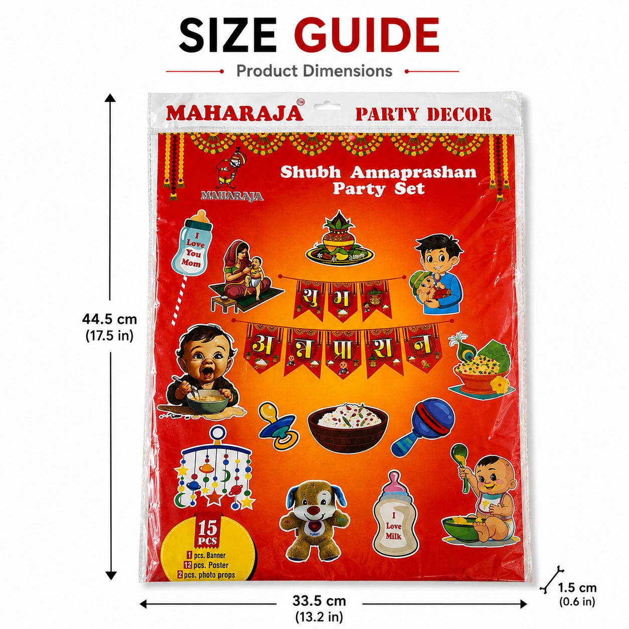 Shubh Annaprashan Decoration Set – 15 Pcs Baby Rice Ceremony Kit