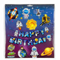 Space Theme Happy Birthday Decoration Set – Astronaut, Rocket & Planet Party Decor