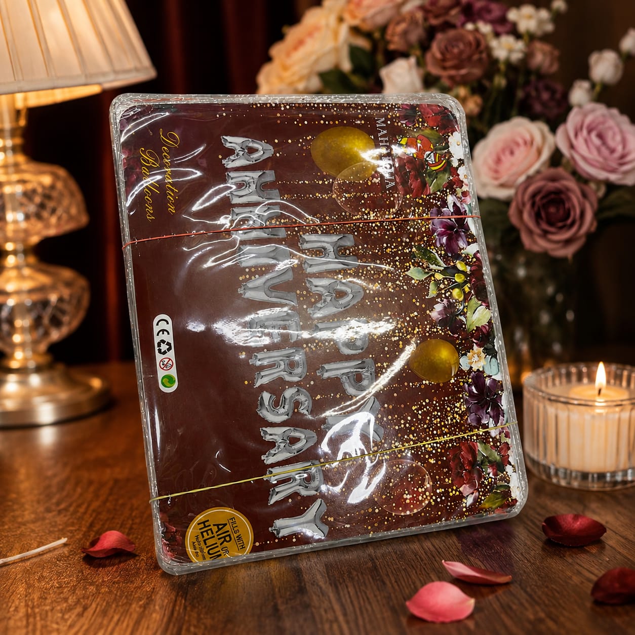 Happy Anniversary Decoration Kit – Red & Gold Party Decoration Set  Product Details