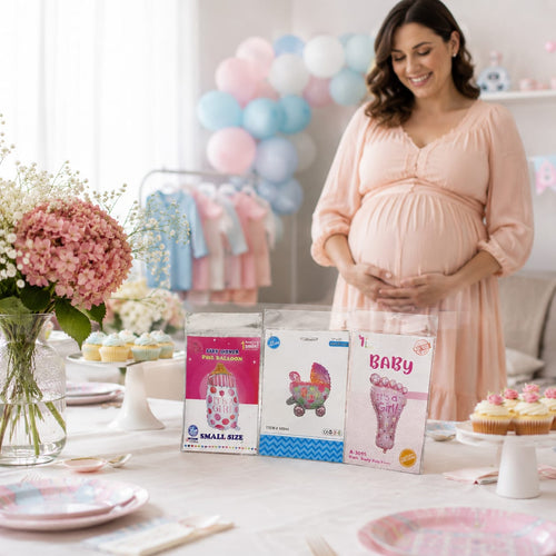Baby Shower Foil Balloon – Baby Girl Theme | Air & Helium Fill