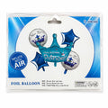 Princess Crown Foil Balloon – Happy Birthday Princess Blue Birthday Decoration