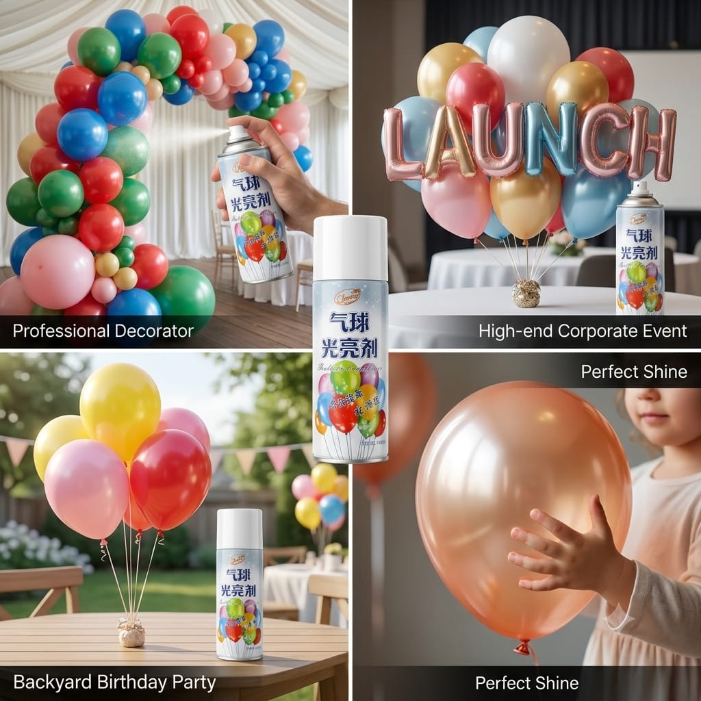 Balloon Brightener Shine Spray 450ml – Balloon Shiner for Party Decoration
