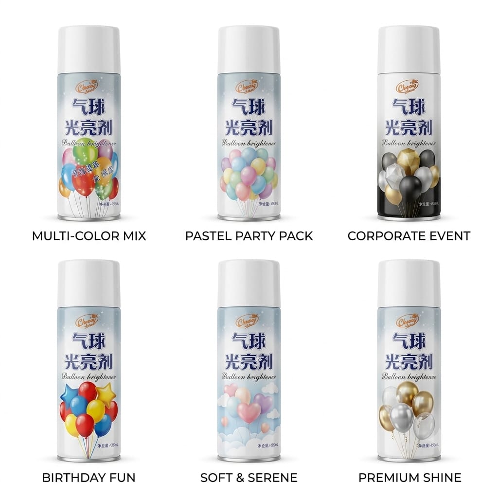 Balloon Brightener Shine Spray 450ml – Balloon Shiner for Party Decoration