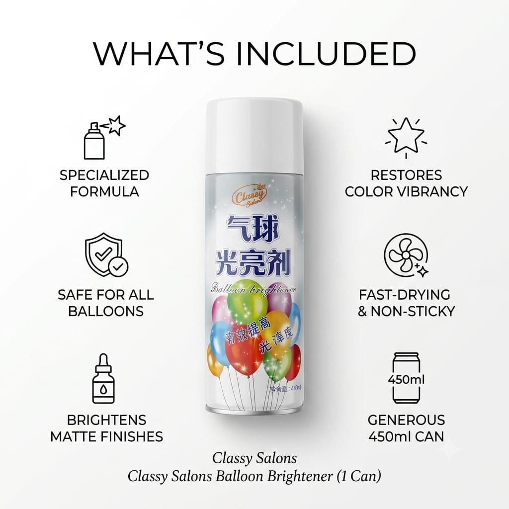 Balloon Brightener Shine Spray 450ml – Balloon Shiner for Party Decoration