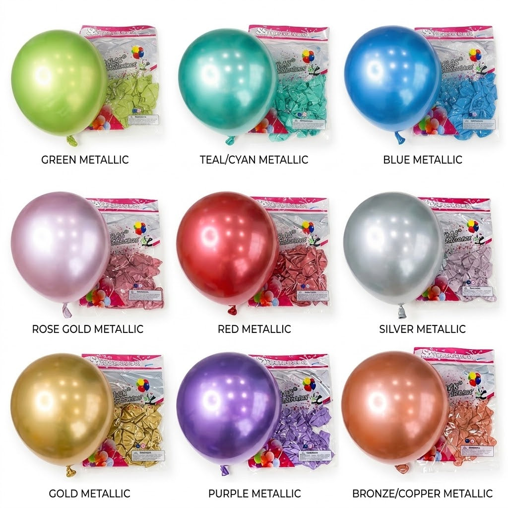 Metallic Balloons – Premium Party Balloons | Multiple Colors