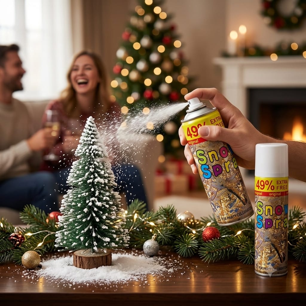 Party Snow Spray Pack of 2 – White Foam Spray for Birthday & Celebration