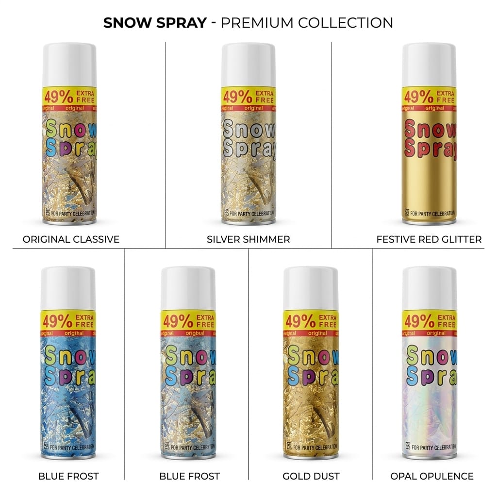Party Snow Spray Pack of 2 – White Foam Spray for Birthday & Celebration
