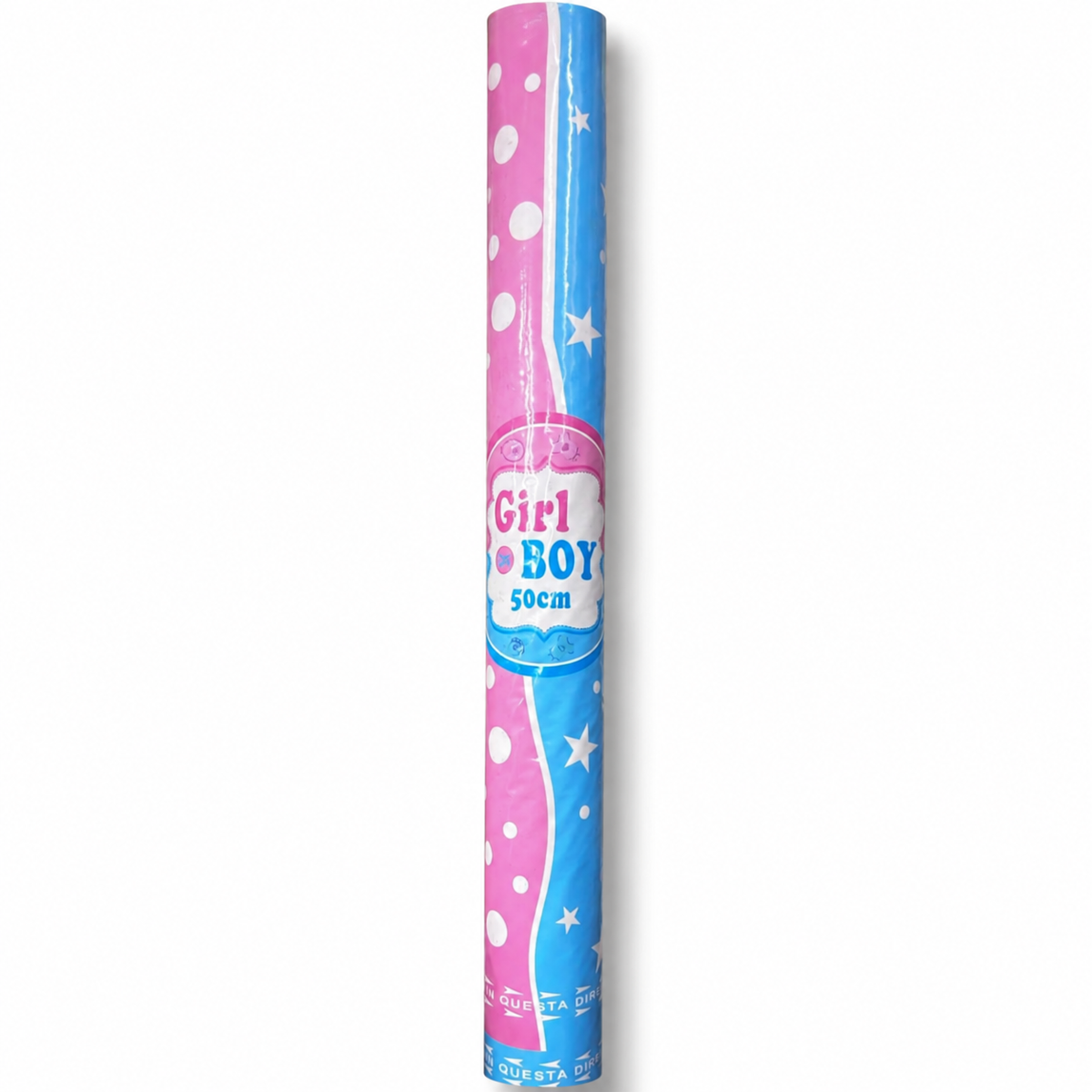 50cm Gender Reveal Confetti Cannon – Girl or Boy Party Popper