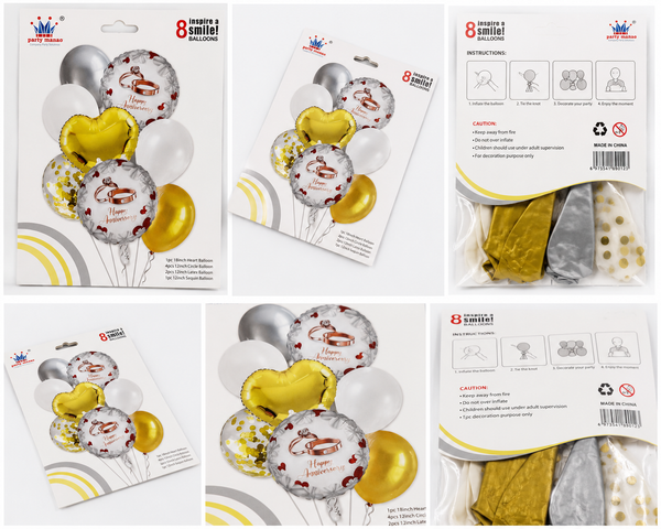 Happy Anniversary Balloon Decoration Kit